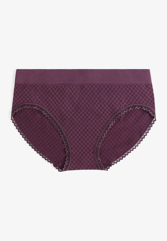 True Stretch Seamless Gingham Bikini Panty