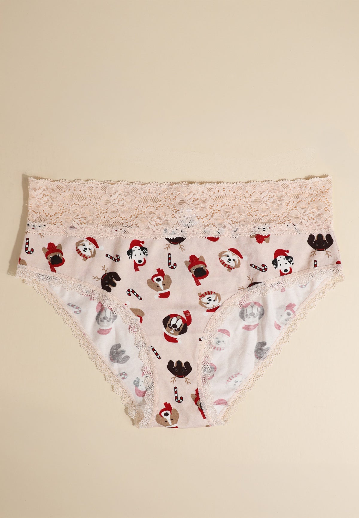 Simply Comfy Cotton Holiday Dog Cotton Hipster Panty