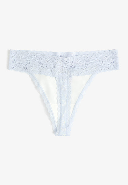 Simply Comfy Cotton Smiley Face Thong Panty