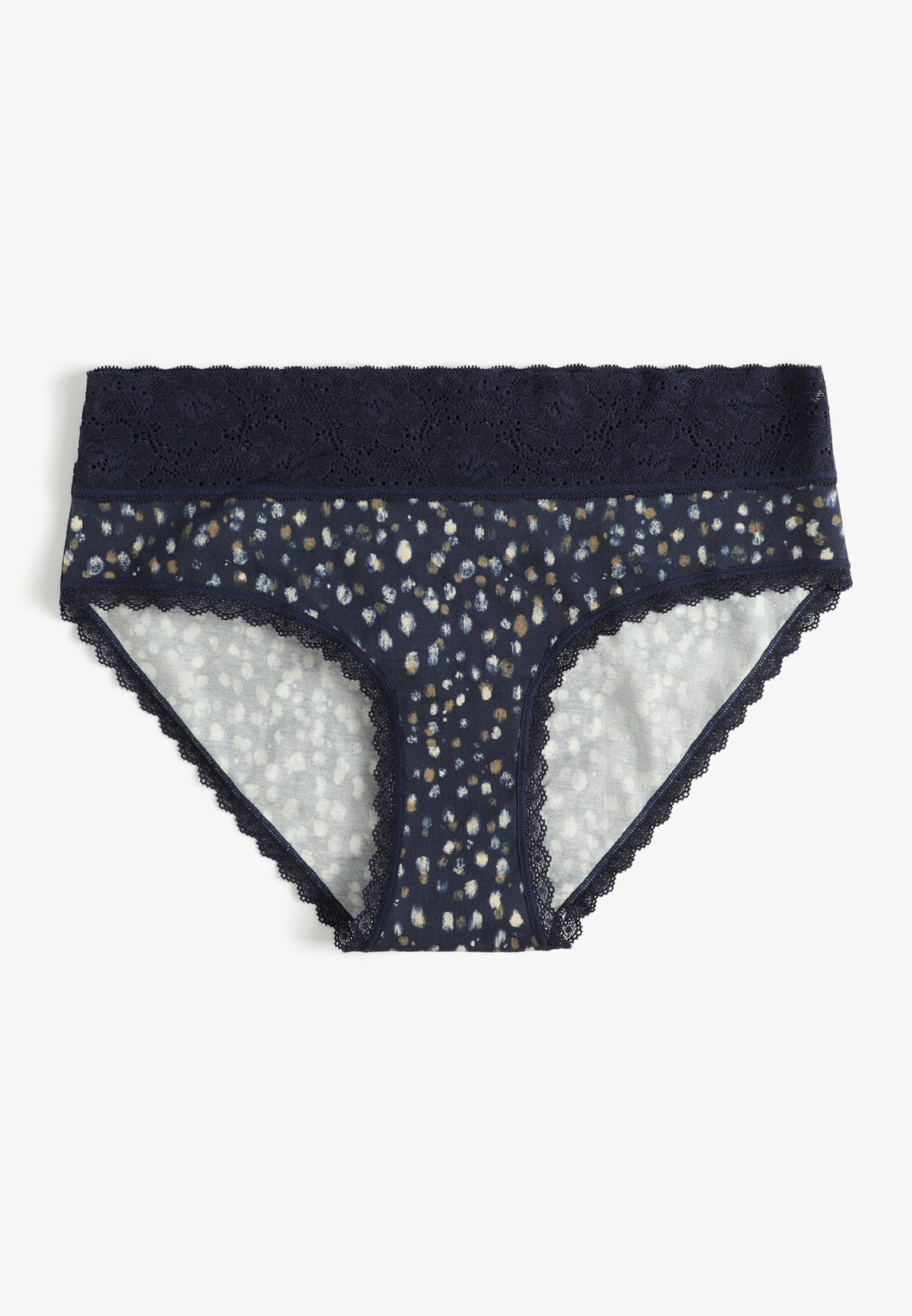 Simply Comfy Cotton Abstract Print Hipster Panty