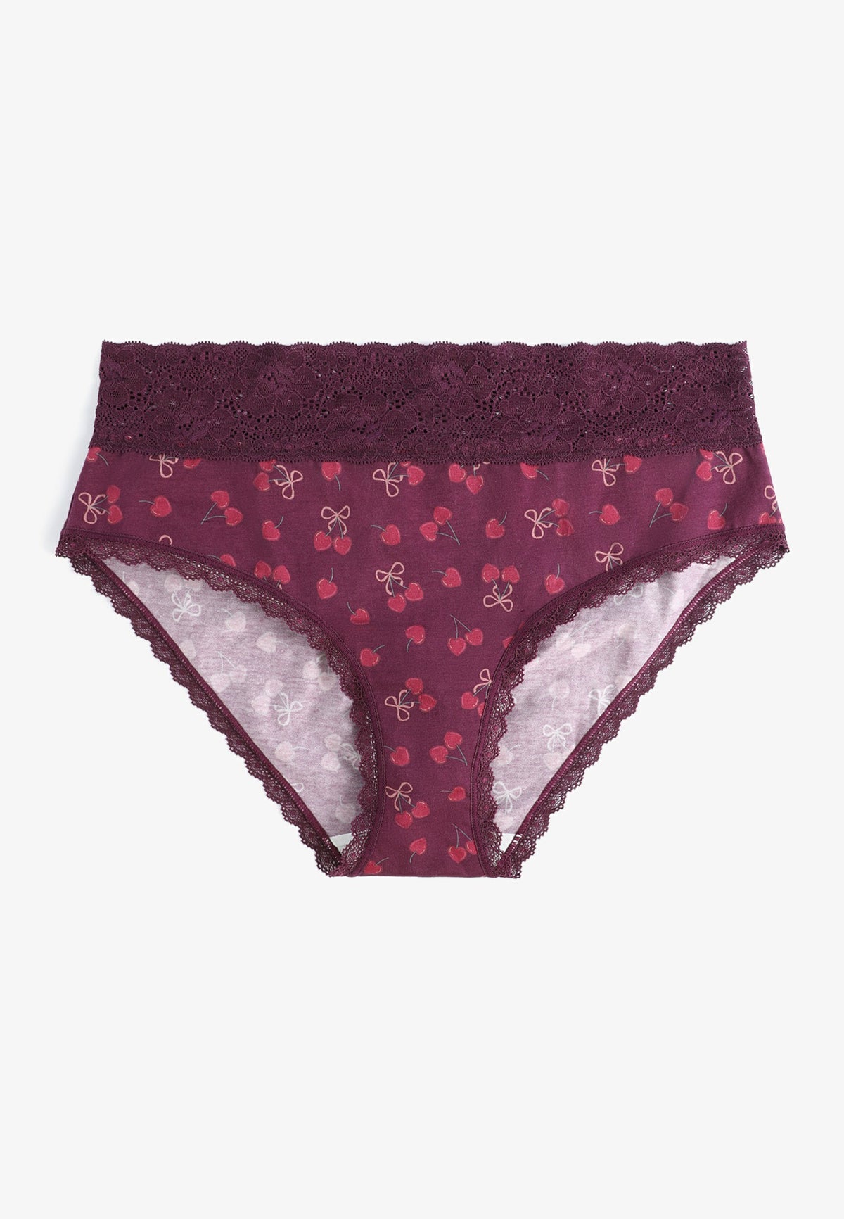 Simply Comfy Cotton Cherry Print Hipster Panty