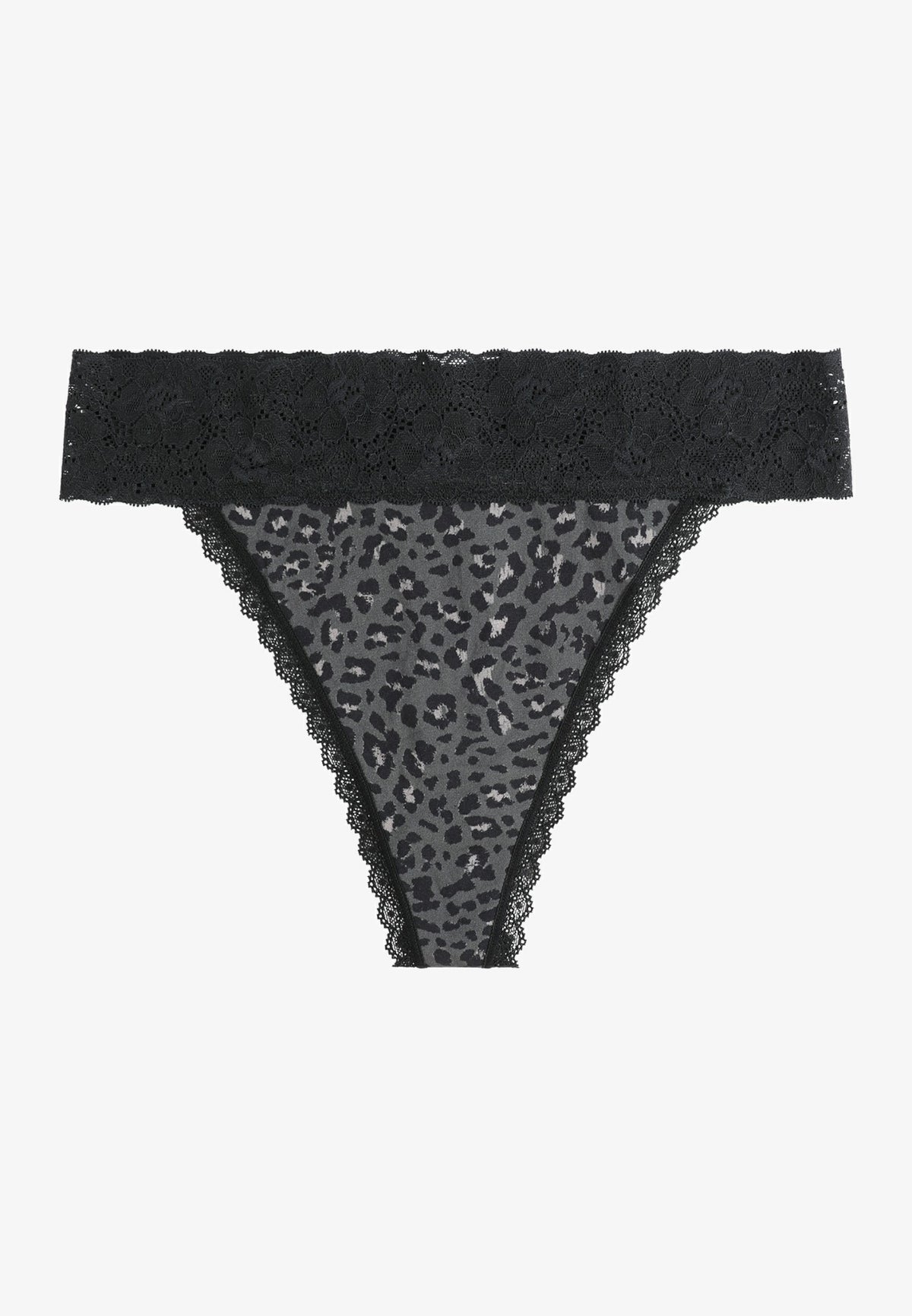 Simply Comfy Cotton Animal Print Thong Panty