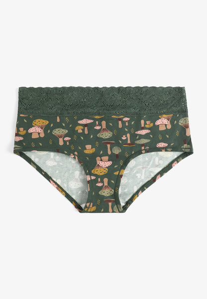 Simply Comfy Cotton Mushroom Print Boybrief Panty