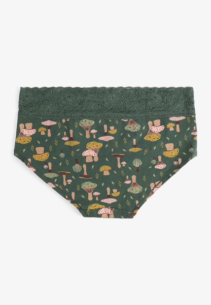 Simply Comfy Cotton Mushroom Print Boybrief Panty