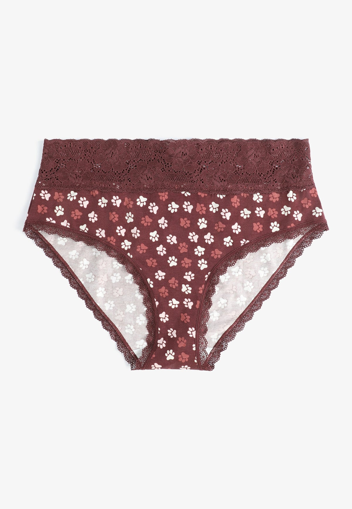 Simply Comfy Cotton Paw Print Hipster Panty