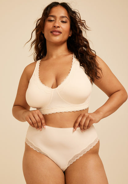 Micro Modal Lace Trim Bikini Panty