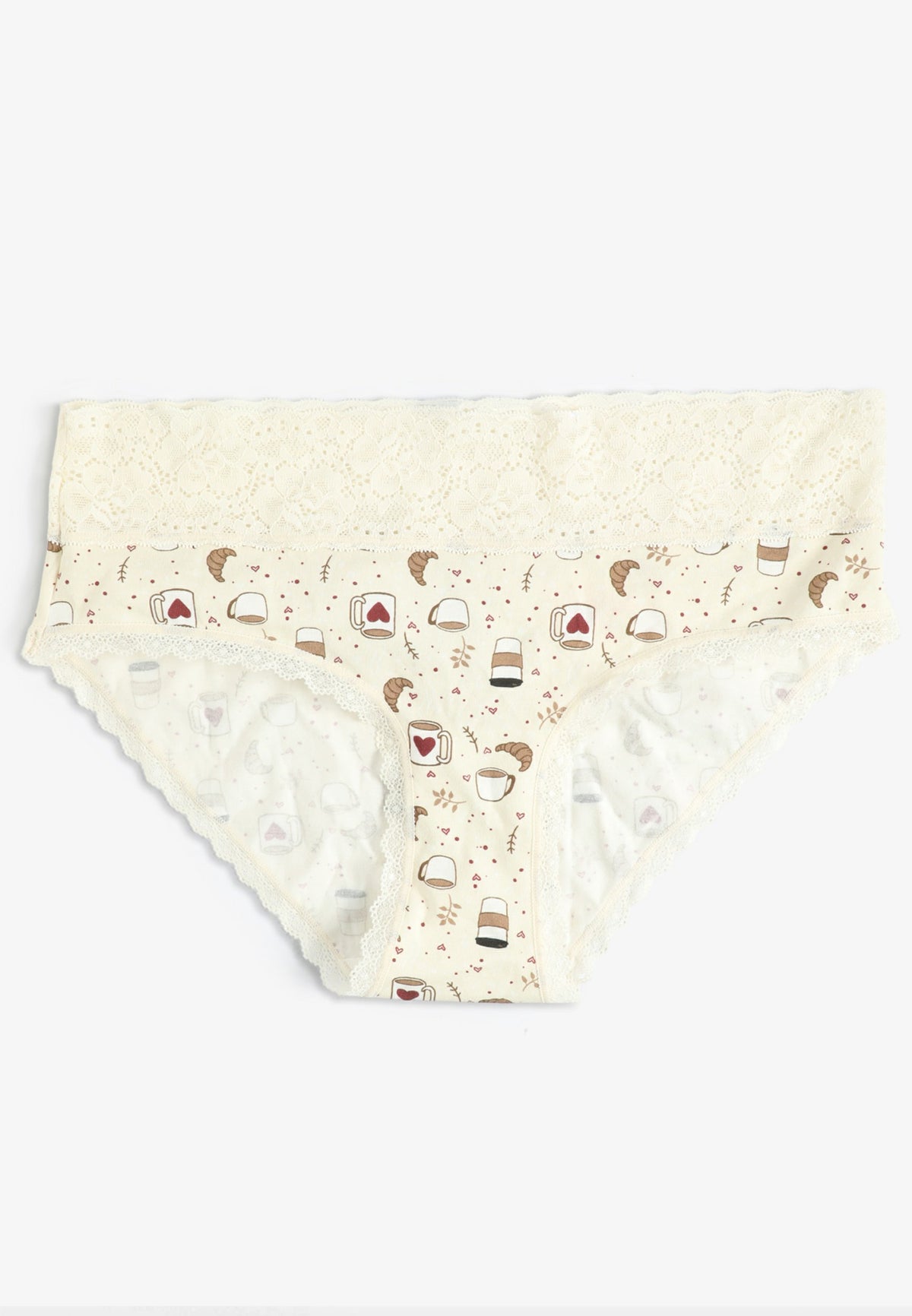 Simply Comfy Cotton Coffee Print Hipster Panty