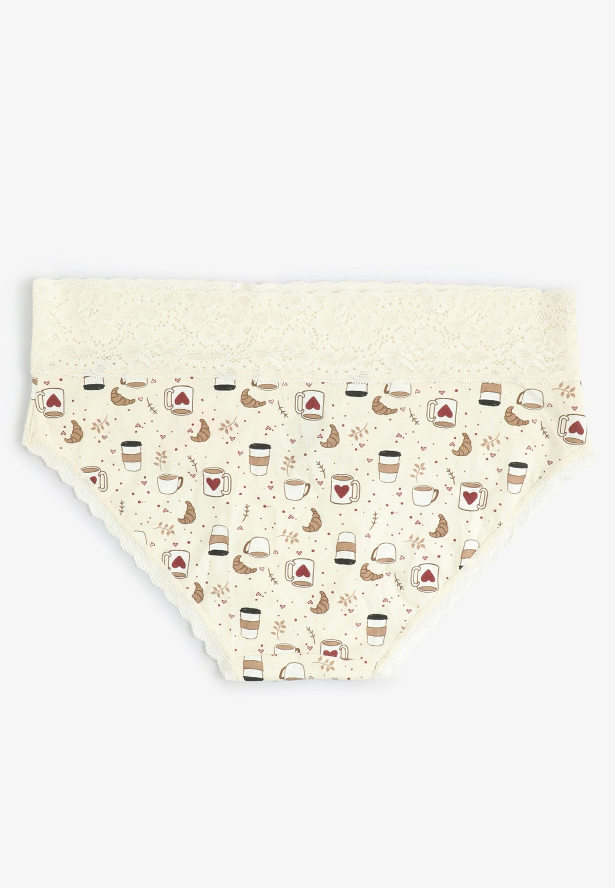 Simply Comfy Cotton Coffee Print Hipster Panty
