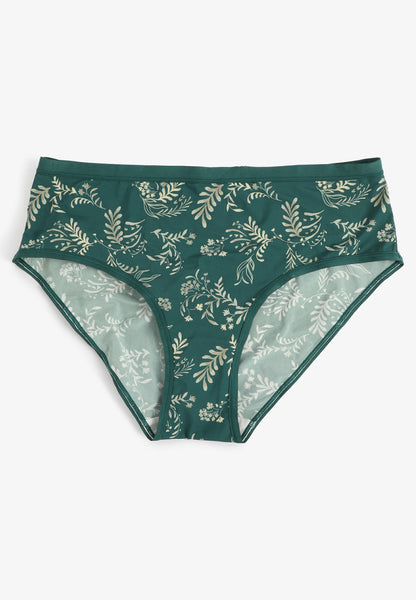 True Stretch Ditsy Leaves Jersey Hipster Panty