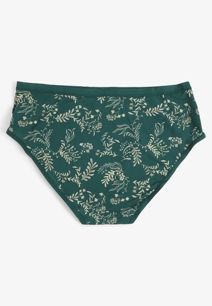 True Stretch Ditsy Leaves Jersey Hipster Panty