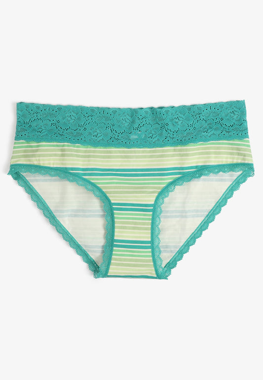 Simply Comfy Cotton Striped Hipster Panty