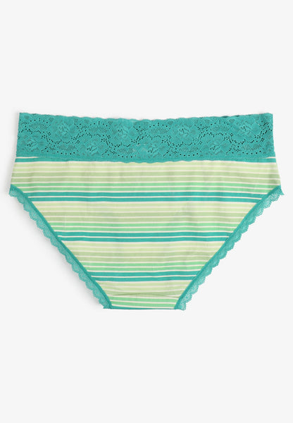 Simply Comfy Cotton Striped Hipster Panty