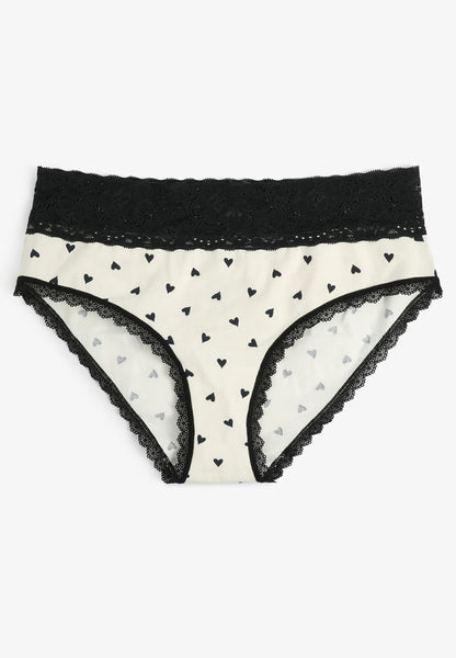 Simply Comfy Cotton Heart Hipster Panty