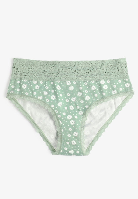 Simply Comfy Cotton Daisy Hipster Panty