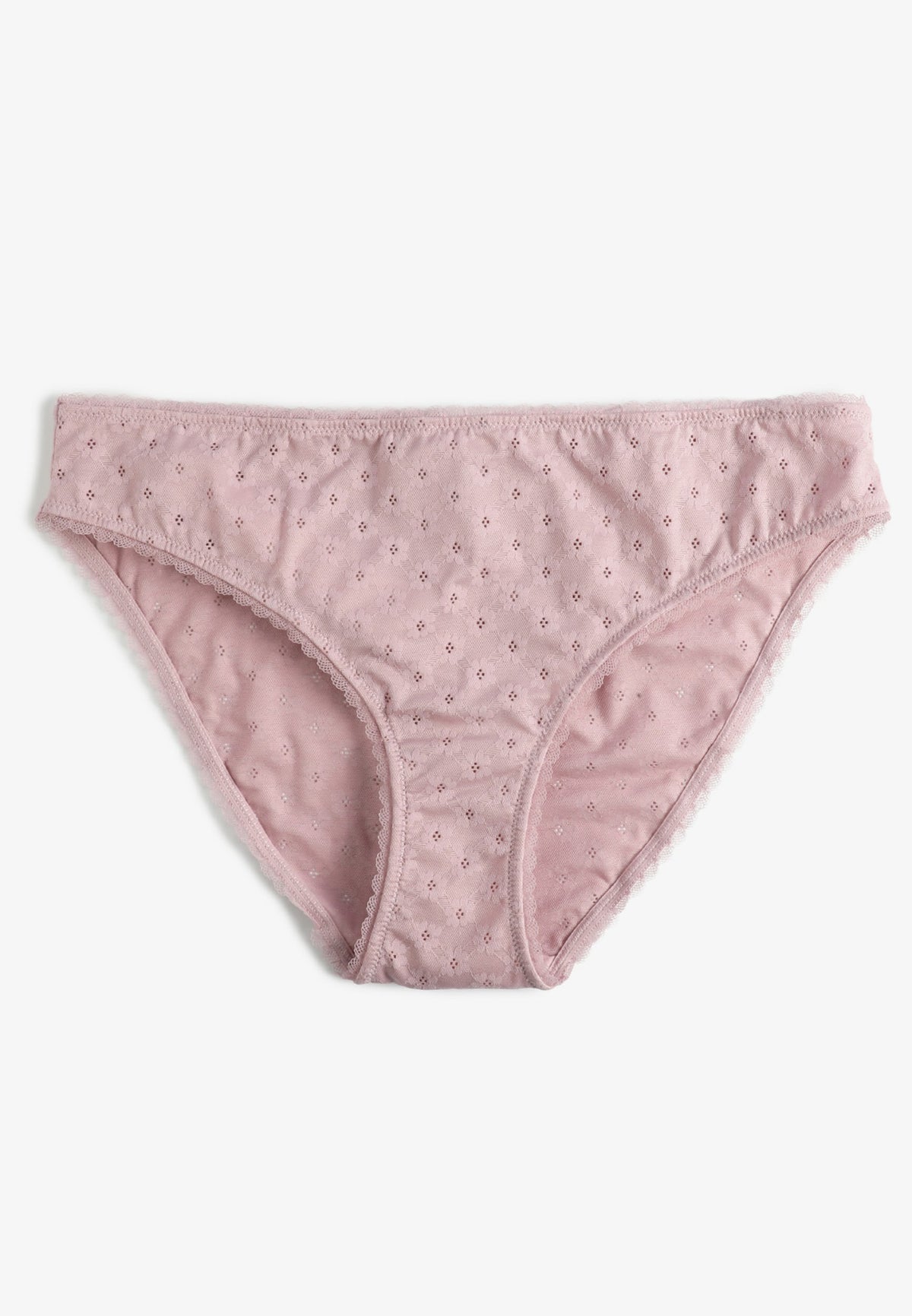 Vintage Lace Eyelet Jacquard Bikini Panty