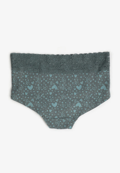 Simply Comfy Cotton Hearts Boybrief Panty