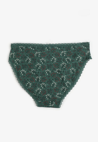 Simply Comfy Festive Printed Bikini Panty