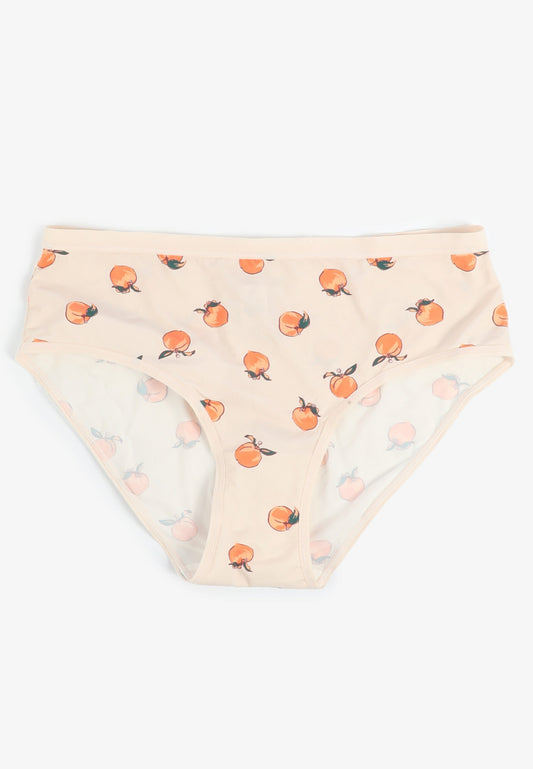 True Stretch Jersey Peach Print Hipster Panty