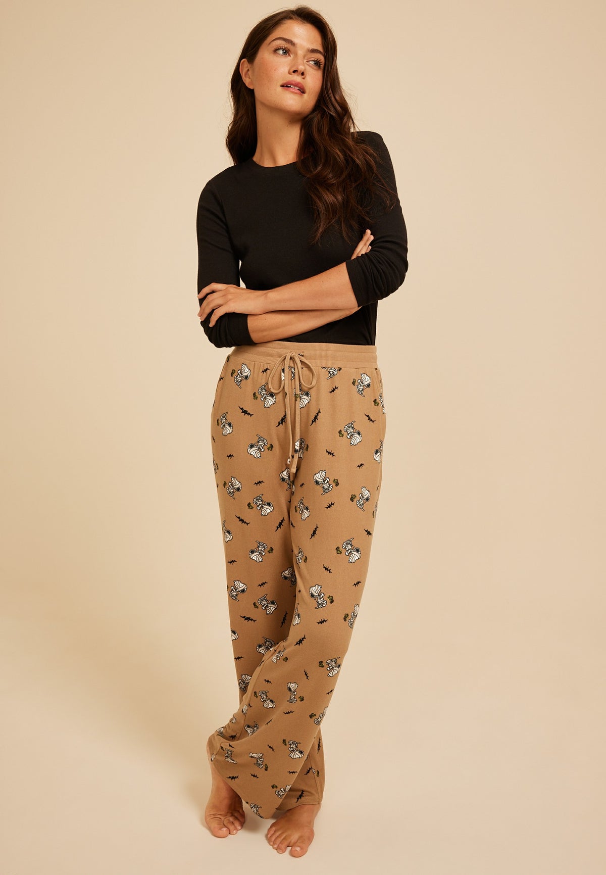 Snoopy Halloween Wide Leg Pajama Pant