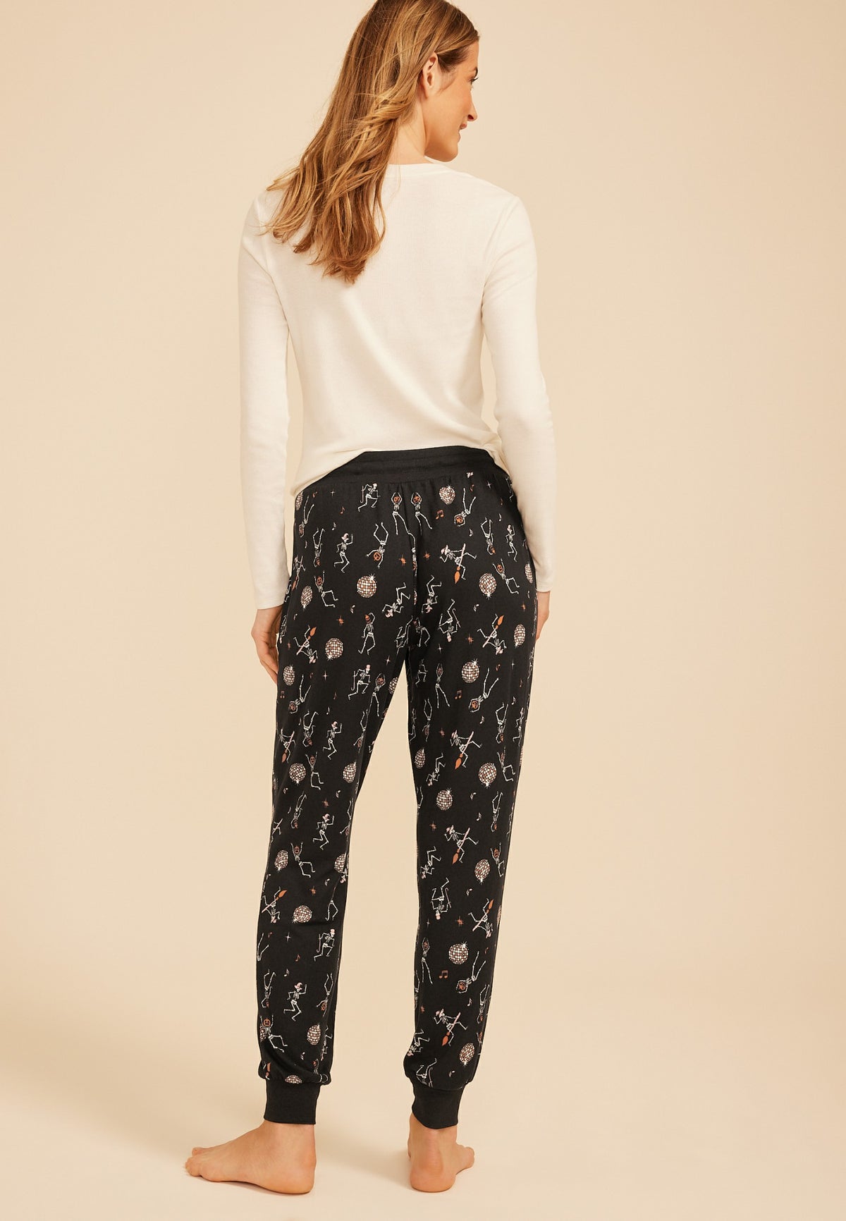 Halloween Skeleton Hacci Jogger Pajama Pant
