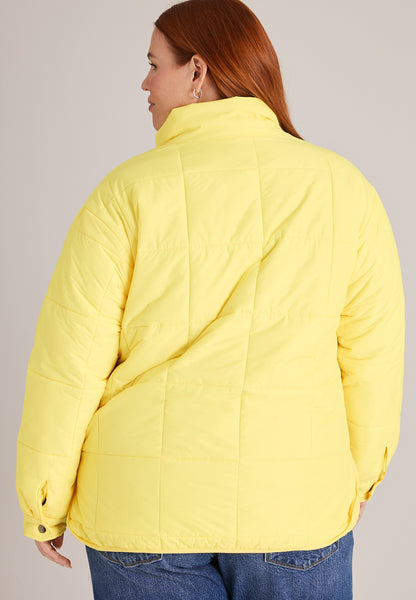 Plus Size Packable Quilted Puffer Jacket