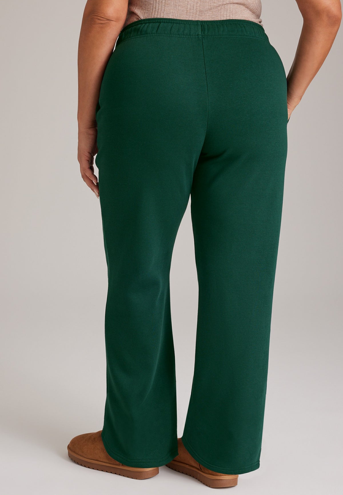 Plus Size High Rise Feelin' Grinchy Wide Leg Pants