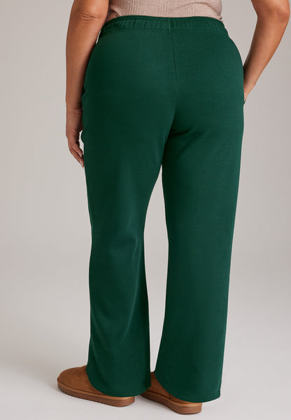 Plus Size High Rise Feelin' Grinchy Wide Leg Pants