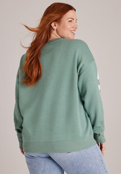 Plus Size Grinchmas Greetings Graphic Sweatshirt