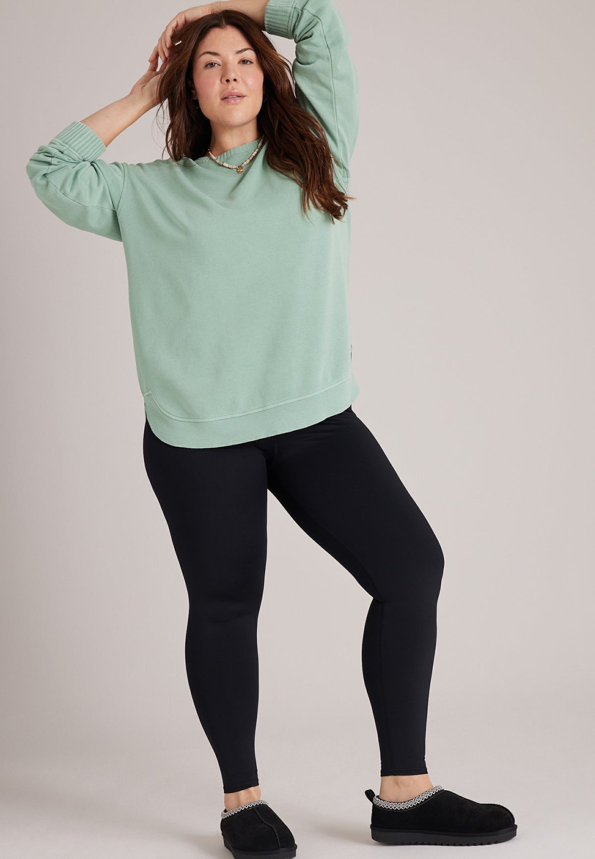 Plus Size Willowsoft Crew Neck Sweatshirt Tunic