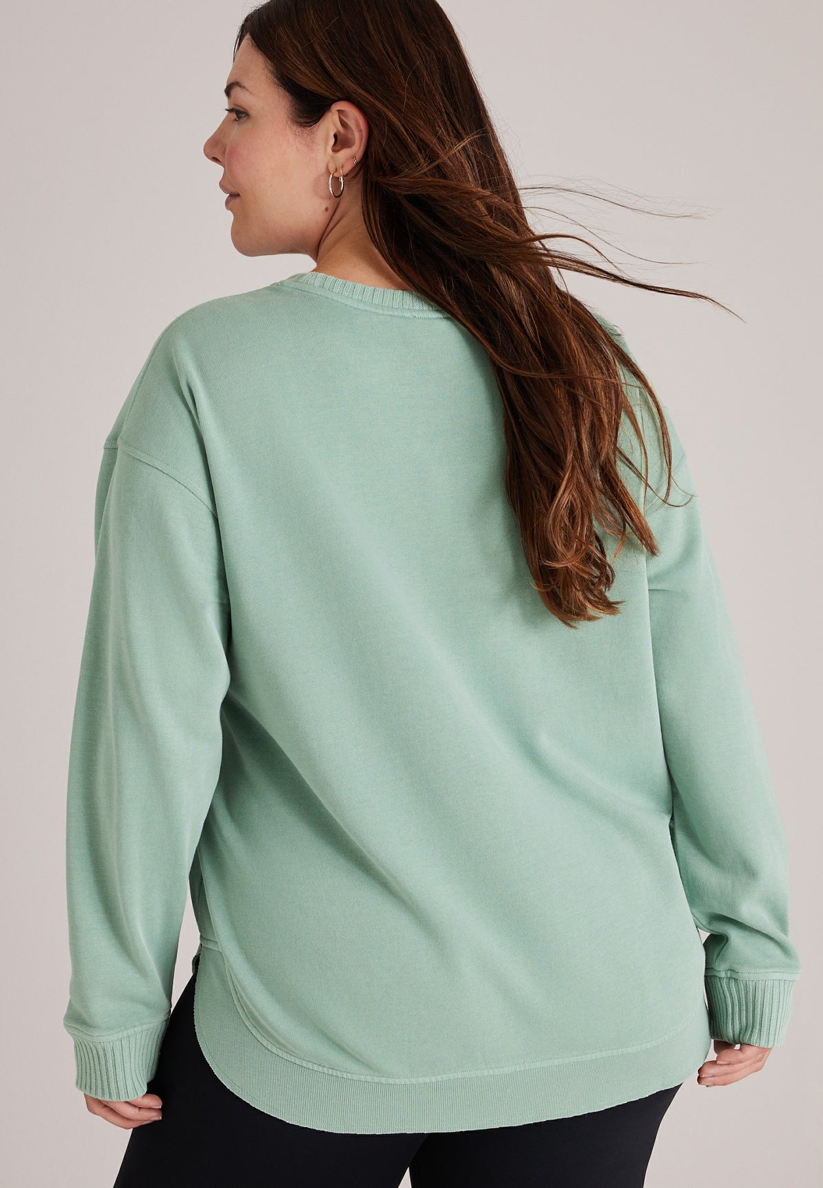 Plus Size Willowsoft Crew Neck Sweatshirt Tunic