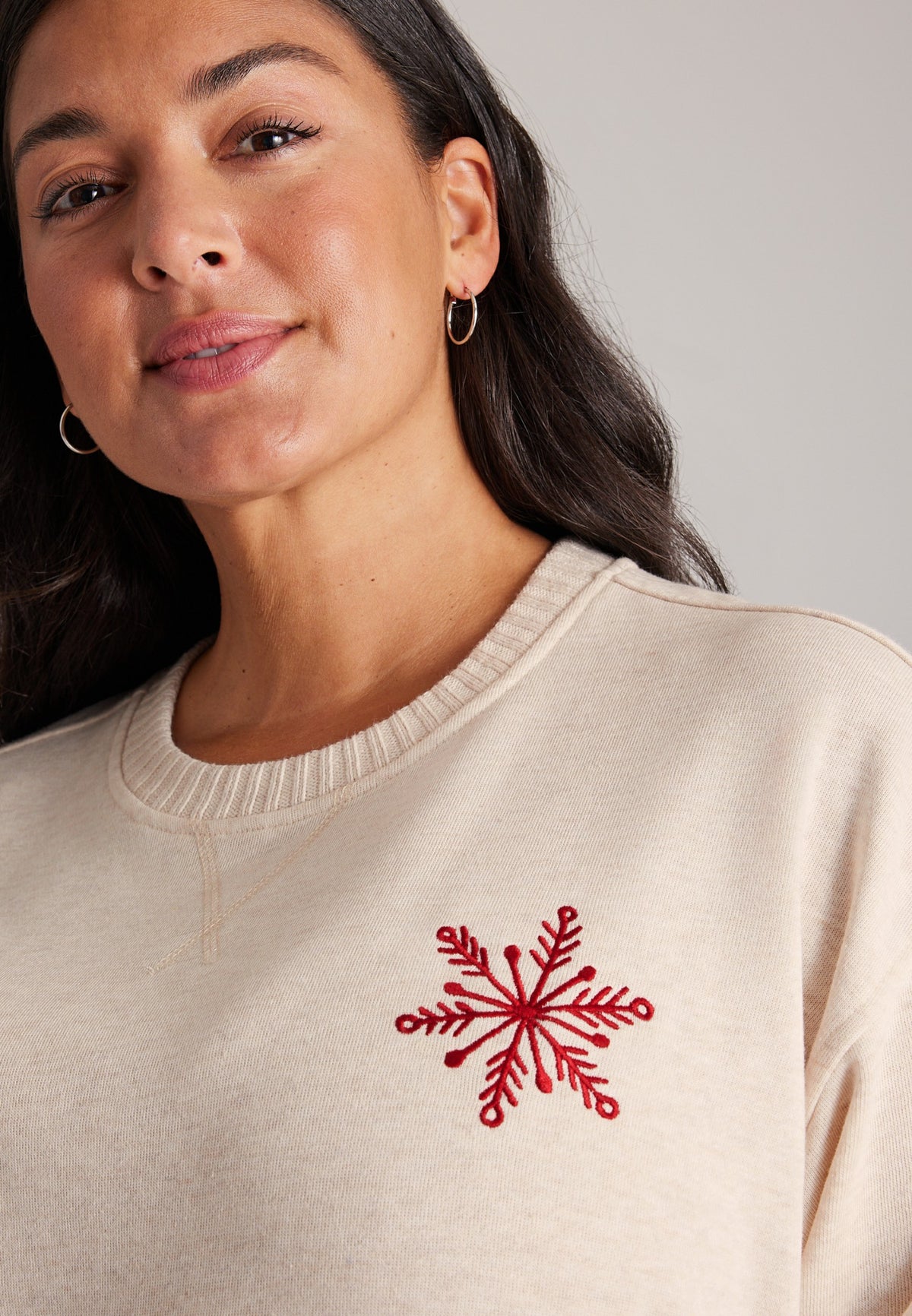 Plus Size Willowsoft Peace Love Joy Sweatshirt Tunic