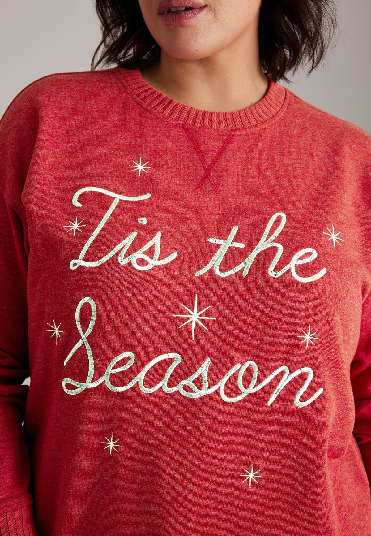 Plus Size Willowsoft Tis The Season Sweatshirt Tunic