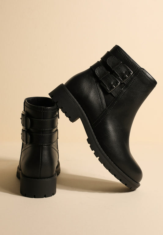 SuperCush Double Buckle Ankle Boots