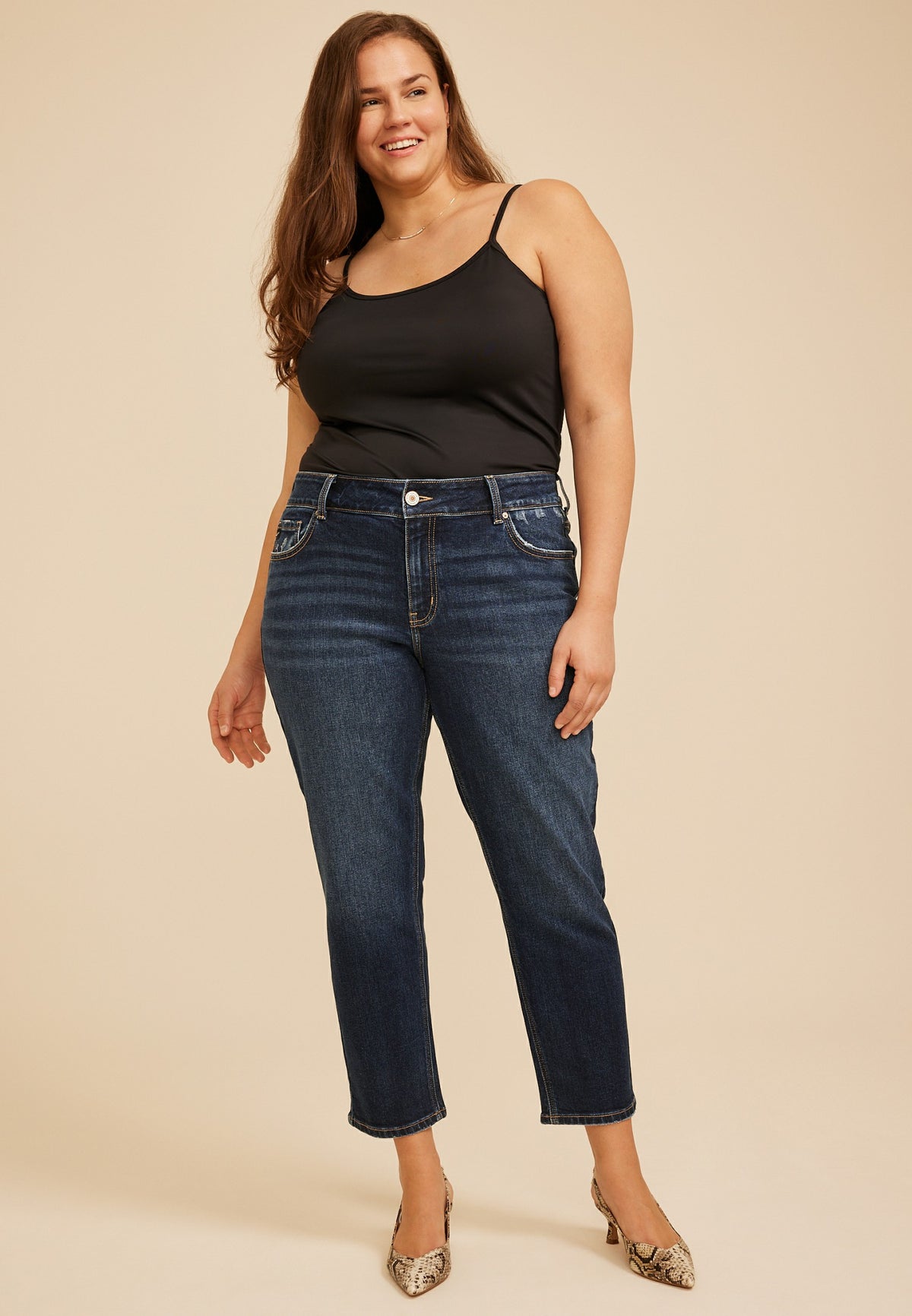 Plus Size KanCan™ Mid Rise Cigarette Skinny Jeans