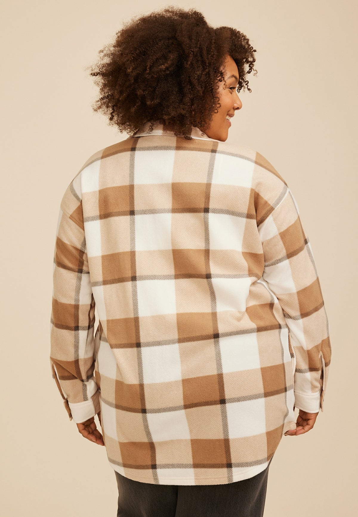 Plus Size Wilder Plaid Fleece Shacket
