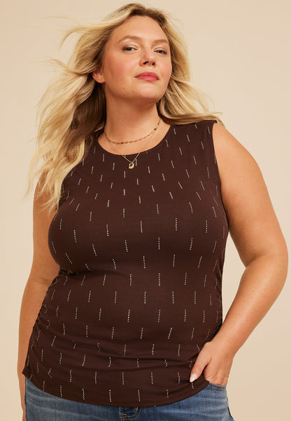 Plus Size Studio Y Studded Cinch Tank