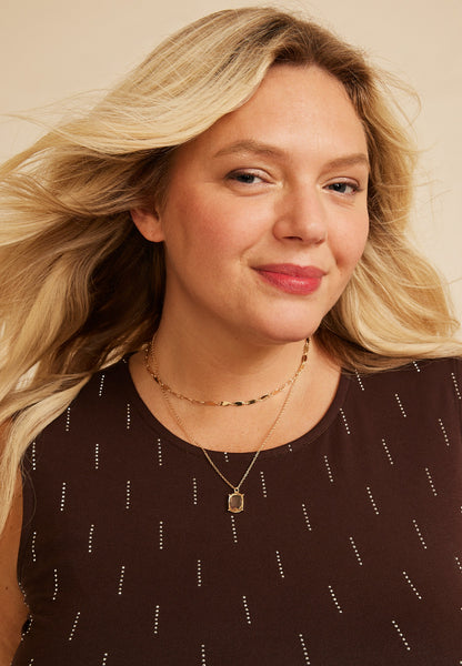 Plus Size Studio Y Studded Cinch Tank