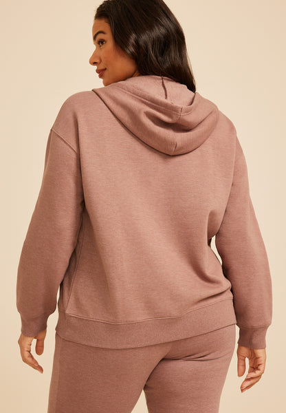 Plus Size Snoopy Halloween Zip Front Hoodie