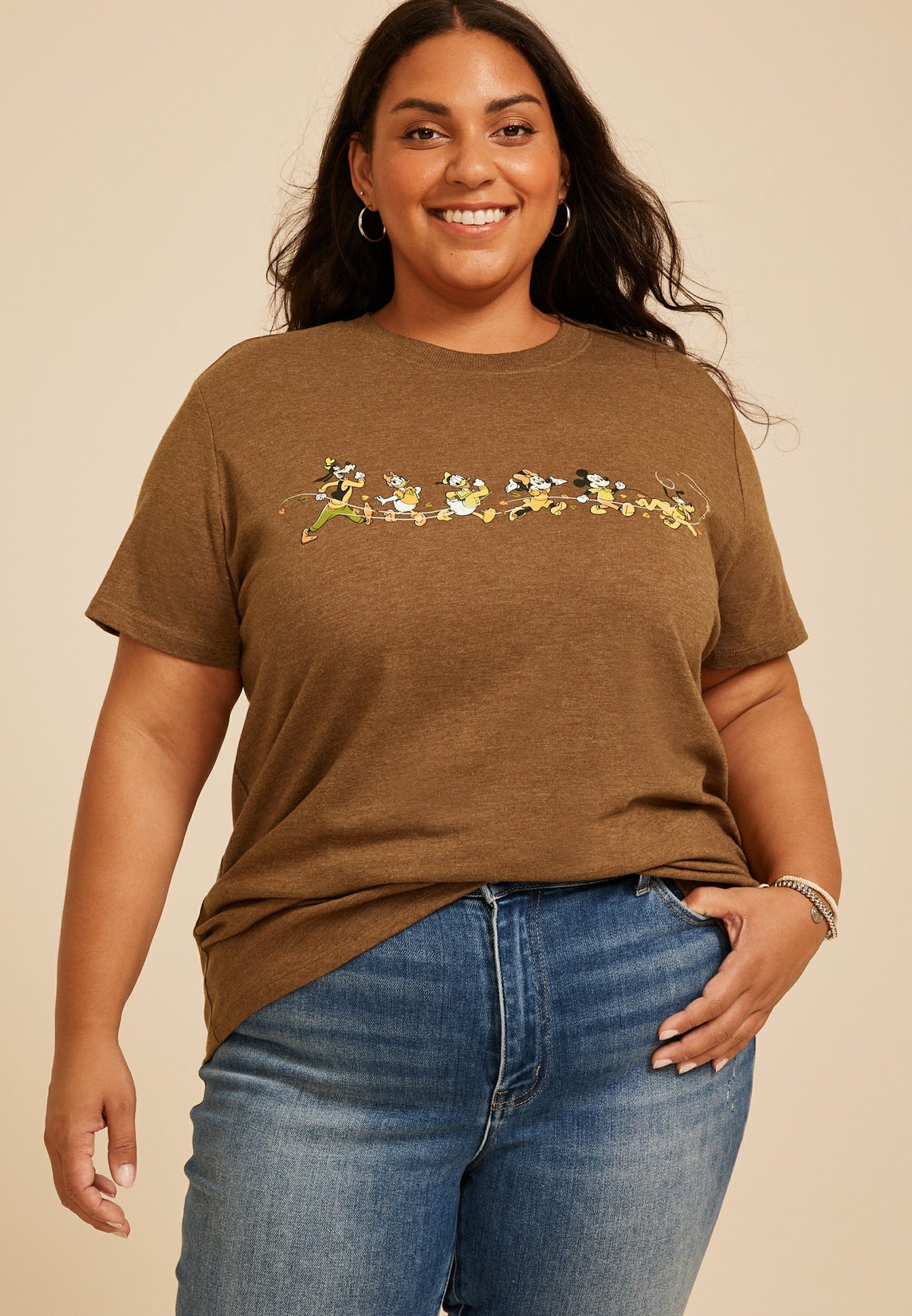 Plus Size Mickey And Friends Oversized Fit Graphic