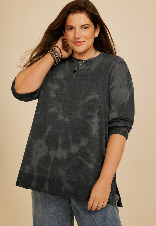Plus Size Willowsoft Tie Dye Sweatshirt