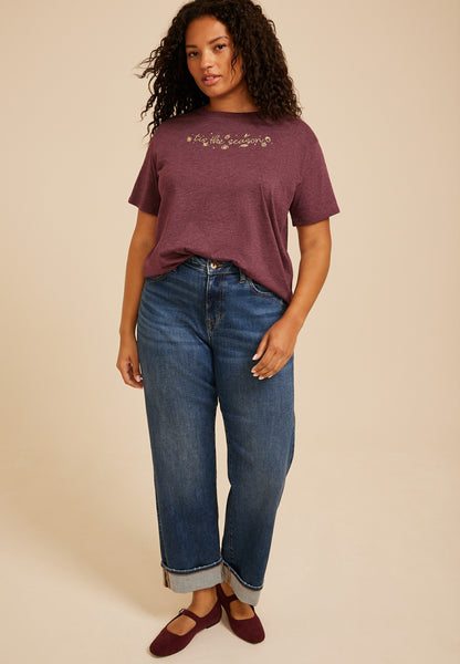 Plus Size Tis the Season Vintage Fit Graphic Tee