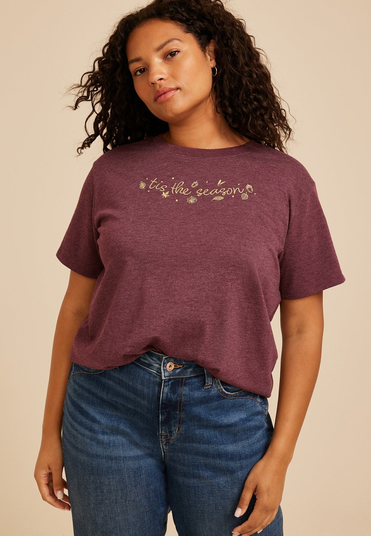 Plus Size Tis the Season Vintage Fit Graphic Tee