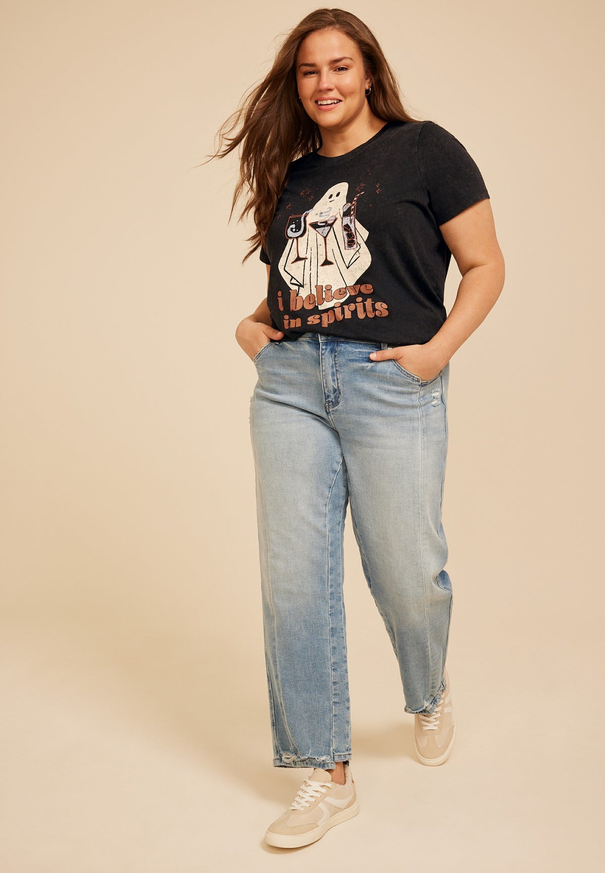 Plus Size I Believe In Spirits Classic Fit Graphic Tee