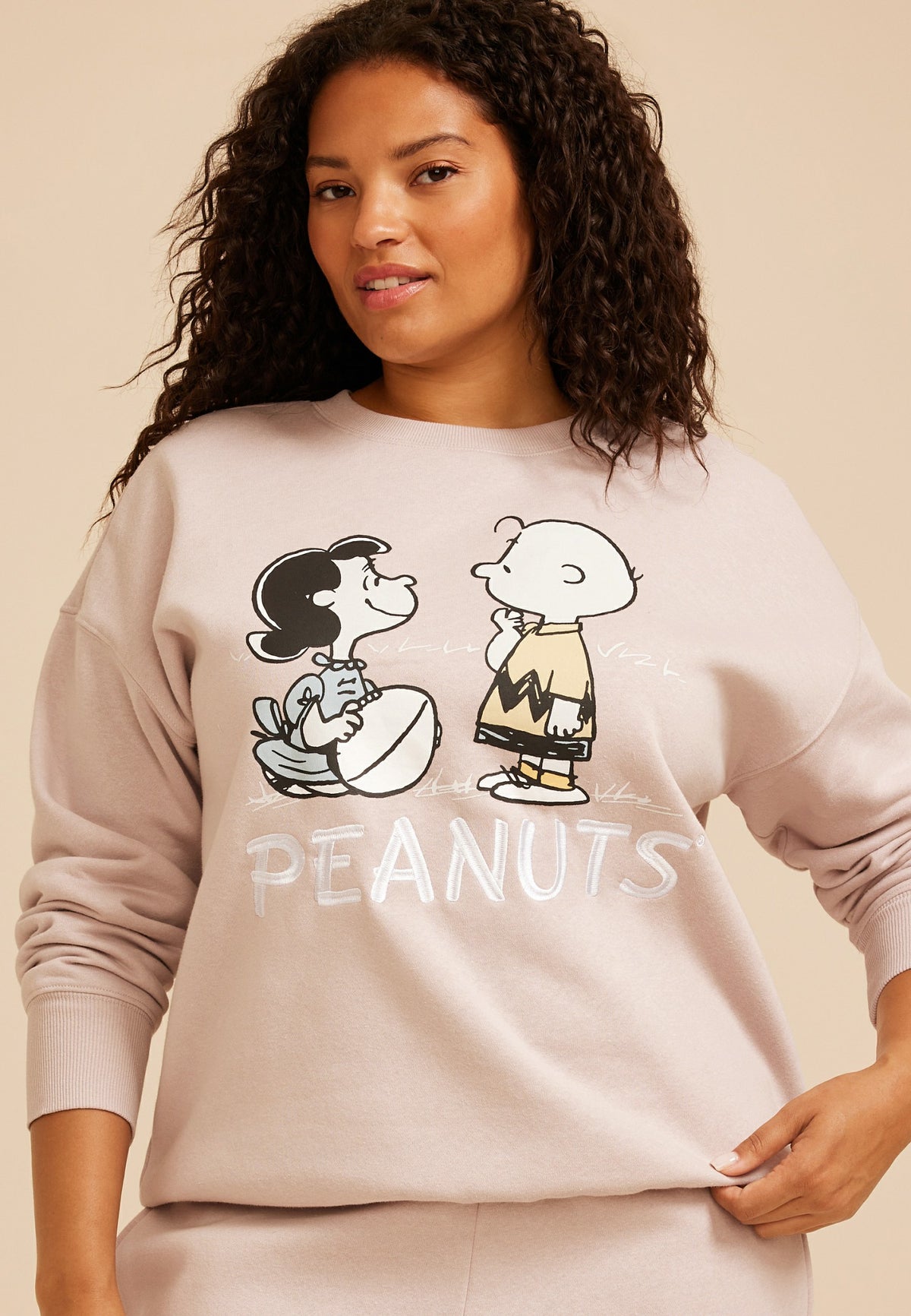 Plus Size Peanuts Sweatshirt