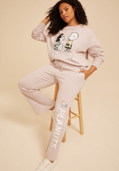 Plus Size Peanuts Snoopy Football Wide Leg Pant