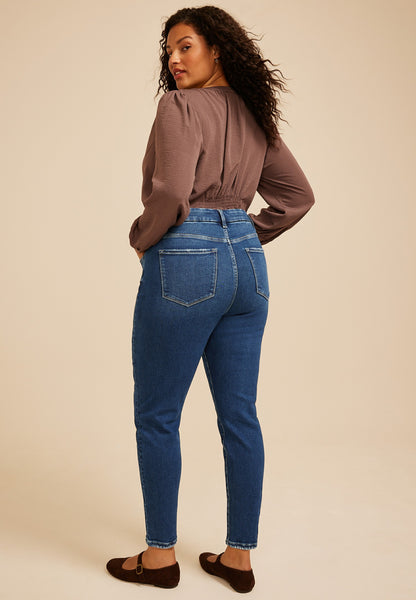 Plus Size Flying Monkey™ High Rise Ankle Skinny Jean