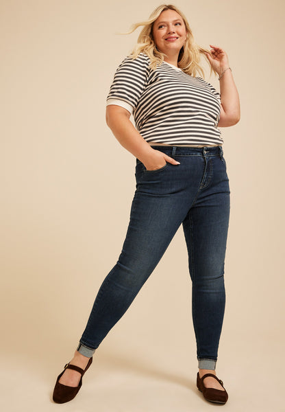 Plus Size m jeans by maurices™ Cool Comfort High Rise Cuffed Hem Jegging