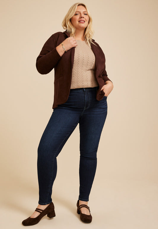 Plus Size Everflex™ Super Dark High Rise Skinny Jean
