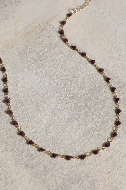 Everyday Layers Mini Purple Heart Necklace