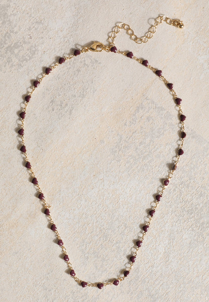 Everyday Layers Mini Purple Heart Necklace